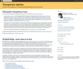 Transparentuptime.com(Transparent Uptime) Screenshot