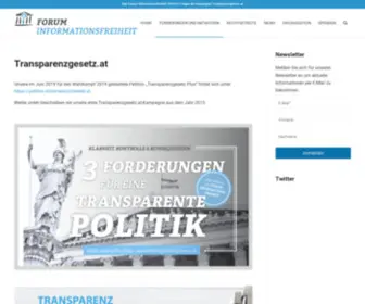 Transparenzgesetz.at(Forum Informationsfreiheit (FOI)) Screenshot