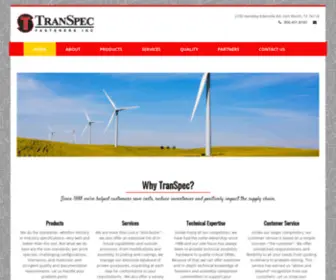 Transpec.com(TranSpec Fasteners) Screenshot