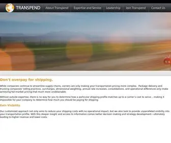 Transpend.com(Transpend Solutions) Screenshot