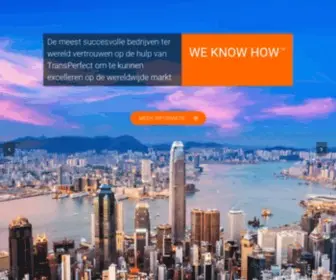 Transperfect.nl(En technologieoplossingen voor uw internationale bedrijfsactiviteiten) Screenshot