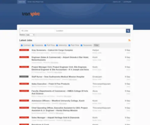 Transpire.biz(Jobs/Vacancies) Screenshot