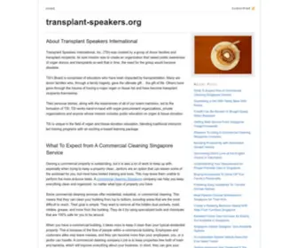 Transplant-Speakers.org Screenshot