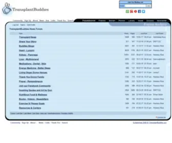 Transplantbuddies.org(Transplant Buddies) Screenshot