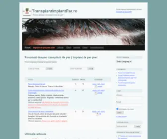 Transplantimplantpar.ro(Forum Implant de Par) Screenshot