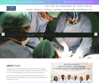 Transplantliverindia.com(Best liver treatment hospital in India) Screenshot