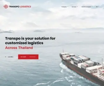 Transpologistics.com(Logistic companies in Thailand) Screenshot