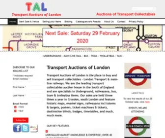 Transportauctionslondon.com(Transportation Collectables) Screenshot