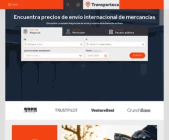 Transporteca.es(Encuentra Precios de Envío Internacional de Mercancías) Screenshot