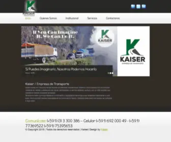 Transportekaiser.com(Inicio) Screenshot