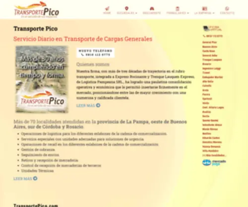 Transportepico.com(Transporte Pico) Screenshot