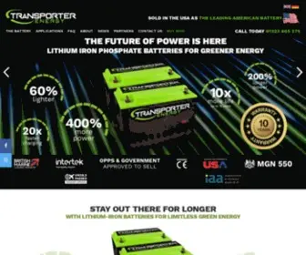 Transporterenergy.co.uk(Transporter Lithium Iron Phosphate Leisure Batteries) Screenshot