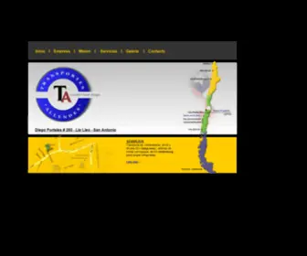 Transportesallendes.cl(Logistica Transporte San Antonio) Screenshot