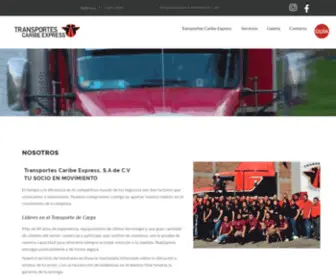 Transportescaribeexpress.com(Transportes Caribe ExpressServicios) Screenshot