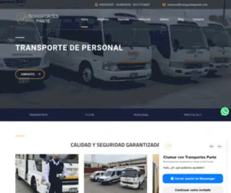 Transportespante.com(Transportes Pante) Screenshot