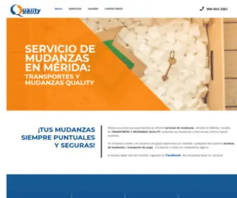 Transportesquality.com(Servicio de mudanzas en Mérida) Screenshot