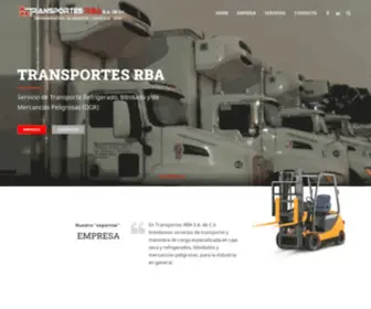 Transportesrba.com.mx(Carga Refrigerada Blindada) Screenshot