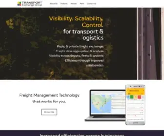 Transportexchangegroup.com(Innovating Road Freight) Screenshot