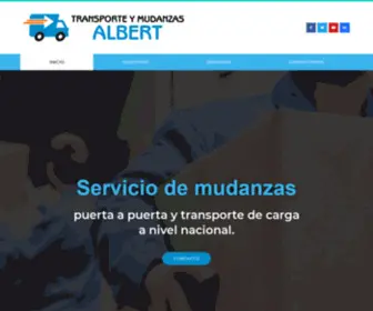 Transporteymudanzasalbert.com(Contacto) Screenshot