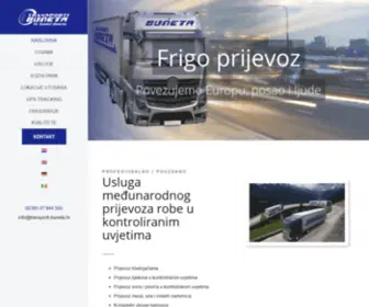 Transporti-Buneta.hr(TRANSPORTI BUNETA) Screenshot