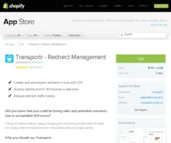Transportr.io(Shopify app store) Screenshot