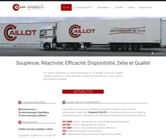 Transports-Caillot.fr(Accueil) Screenshot