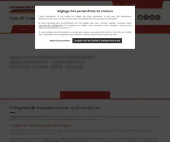 Transports-Fleureau.fr(Entreprise de transport Eure) Screenshot