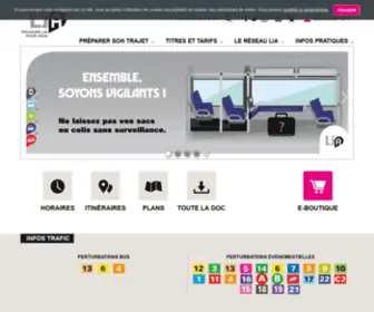 Transports-Lia.fr(Transport le havre seine métropole) Screenshot