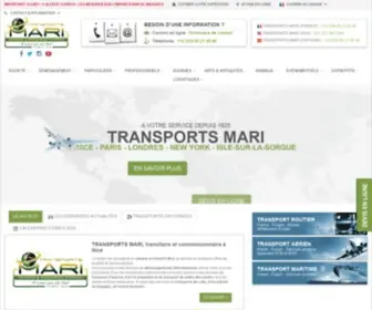 Transports-Mari.com(Transporteur national et international basé à Nice spécialiste import) Screenshot