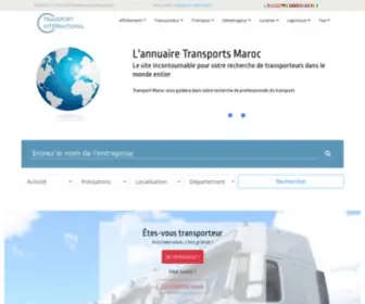 Transports-Maroc.com(Transport Maroc) Screenshot