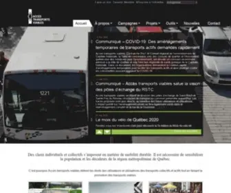 Transportsviables.org(Accès transports viables) Screenshot