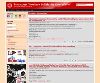 Transportworkers.org(Transport Workers Solidarity Committee) Screenshot