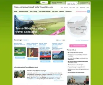 Transsib.com(Transsiberian travel) Screenshot