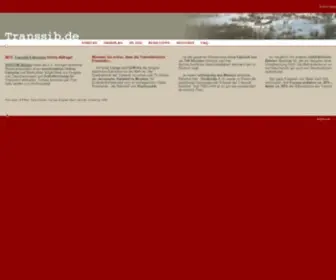 Transsib.de(Infos über die Transsibirische Eisenbahn) Screenshot