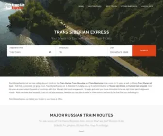 Transsiberianexpress.net(Trans-Siberian train tickets at discount prices) Screenshot
