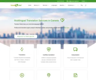 Transtao-Global.ca(Translation Agency in Canada) Screenshot