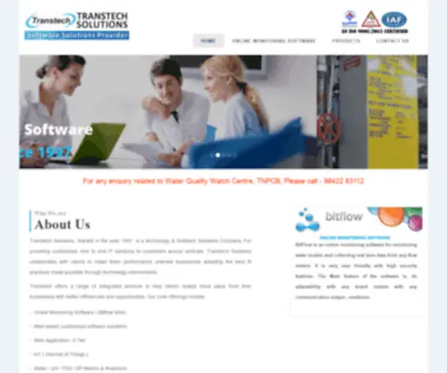 Transtechindia.com(Transtech) Screenshot