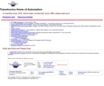 Transtronics.com(Transtronics electronics Toshiba PLC) Screenshot