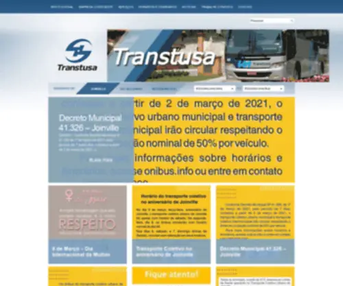 Transtusa.com.br(Transporte Coletivo) Screenshot