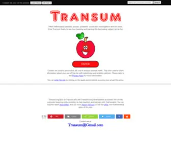 Transum.org(Math) Screenshot