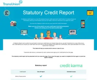 Transunionstatreport.co.uk(Credit Report) Screenshot