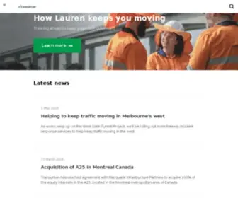 Transurban.com.au(Keeping you moving) Screenshot