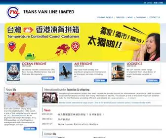 Transvanline.com.hk(TRANS VAN LINE LIMITED) Screenshot