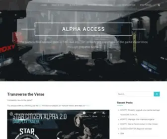 Transversetheverse.com(Our pitch of the Space MMO Star Citizen to new players) Screenshot