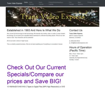 Transvideoexpress.com(Transvideoexpress) Screenshot