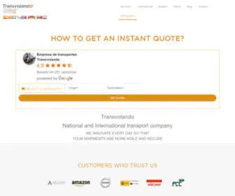 Transvolando.com(Empresa de Transportes Nacional Internacional) Screenshot