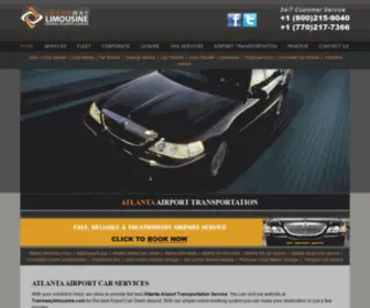 Transwaylimousine.com(Atlanta Airport Transportation) Screenshot