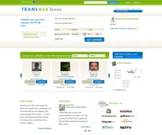 Transwebtutors.com(Online Tutoring by Top Experts for Science) Screenshot