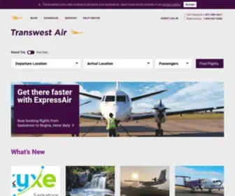 Transwestair.com(Transwest Air) Screenshot
