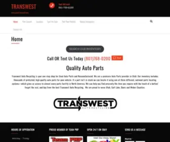 Transwestautoparts.com(Auto and Truck Parts) Screenshot